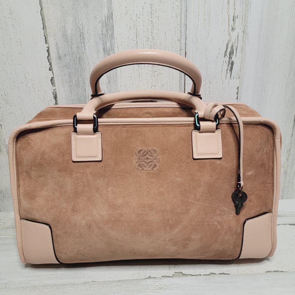 LOEWE SATCHEL BAG REVERSIBLE DUSTY PINK - Picture 3 of 15